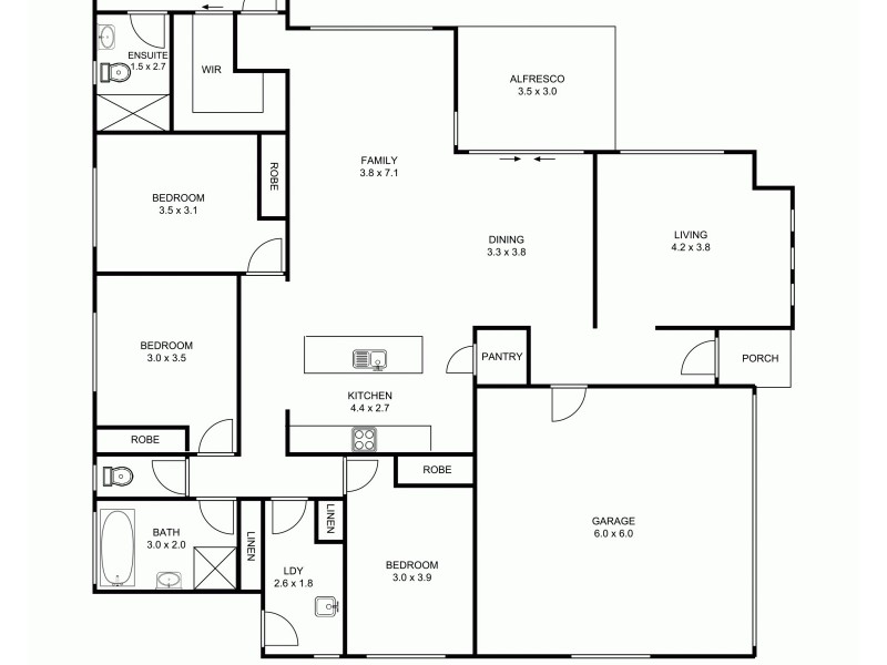 2 Albion Close, Armidale NSW 2350 Floorplan