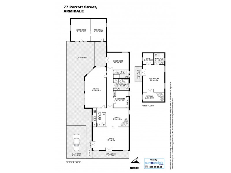 77 Perrott Street, Armidale NSW 2350 Floorplan