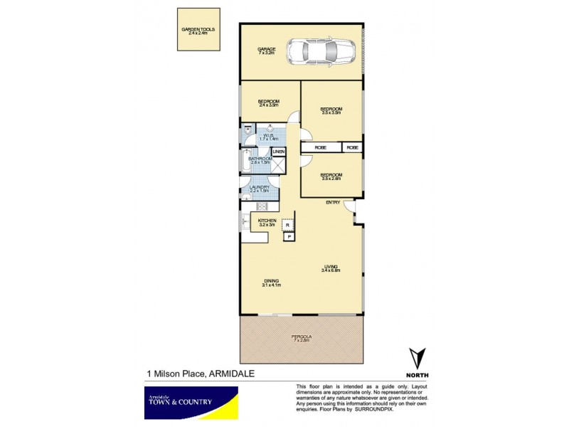 1 Milson Place, Armidale NSW 2350 Floorplan