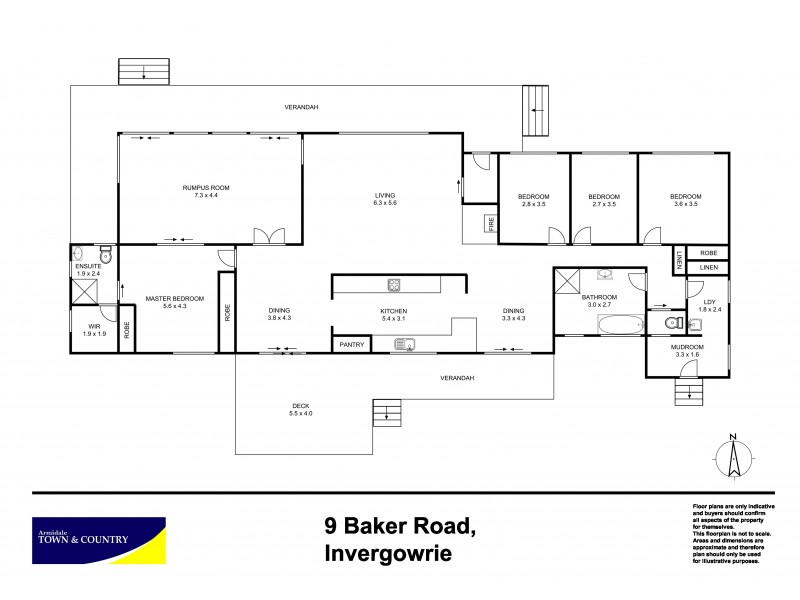 9 Baker Road, Armidale NSW 2350 Floorplan