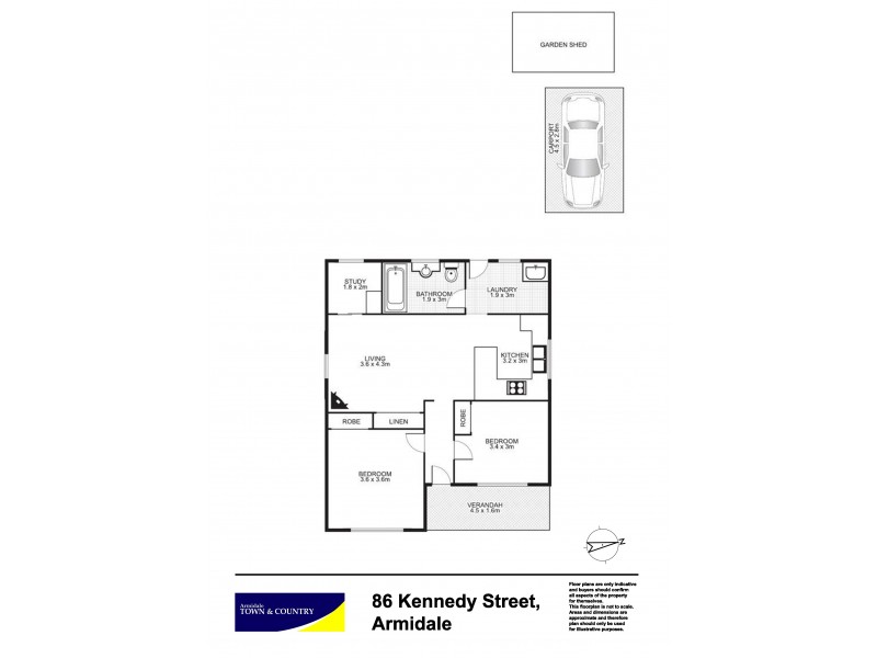 86 Kennedy Street, Armidale NSW 2350 Floorplan