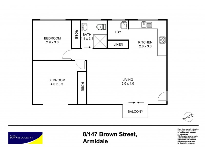 8/147 Brown Street, Armidale NSW 2350 Floorplan