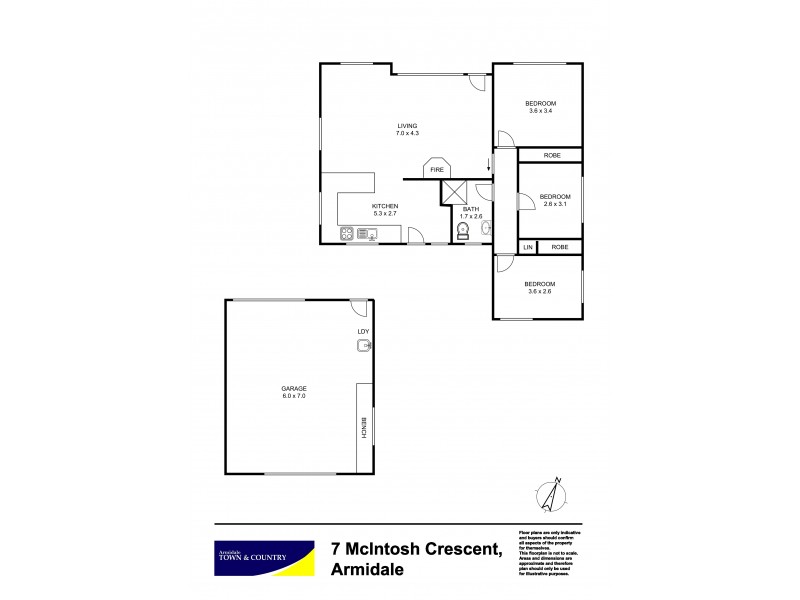 7 McIntosh Crescent, Armidale NSW 2350 Floorplan