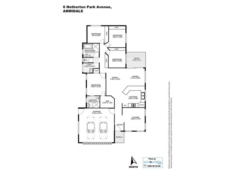 6 Netherton Park Avenue, Armidale NSW 2350 Floorplan