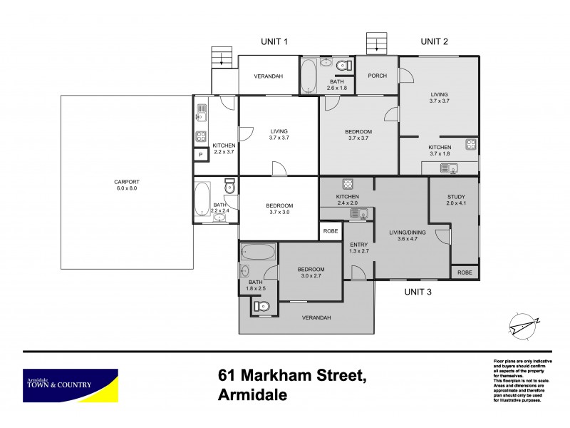 2/61 Markham Street, Armidale NSW 2350 Floorplan