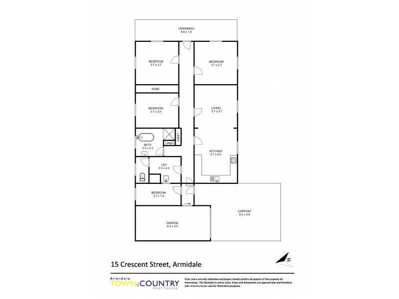 15 Crescent Street, Armidale NSW 2350 Floorplan
