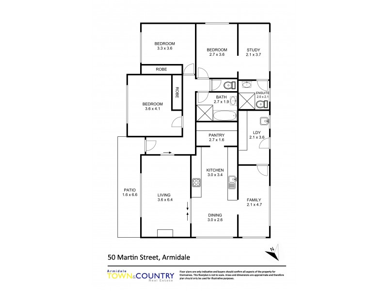 50 Martin Street, Armidale NSW 2350 Floorplan
