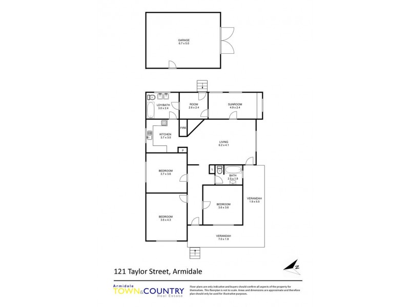 121 Taylor Street, Armidale NSW 2350 Floorplan