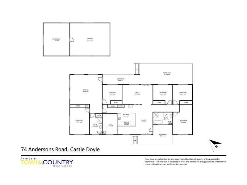 74 Andersons Road, Armidale NSW 2350 Floorplan