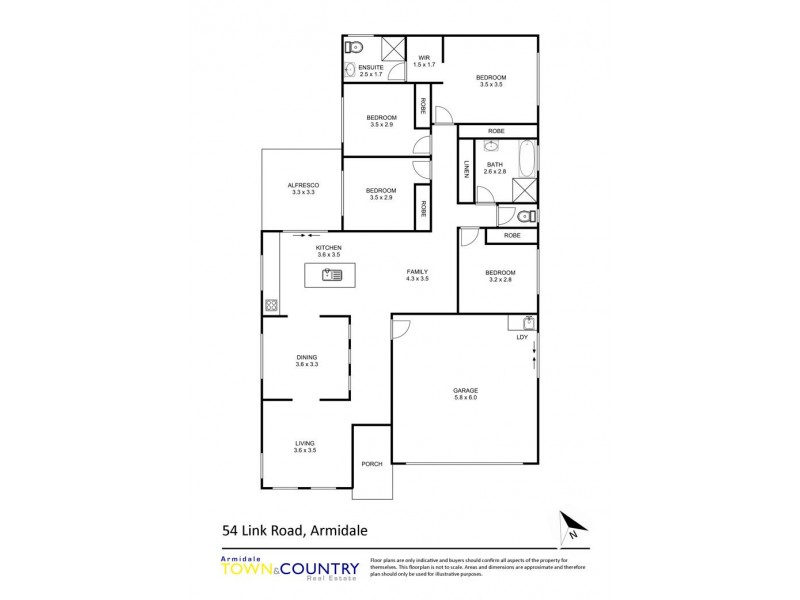 54 Link Road, Armidale NSW 2350 Floorplan