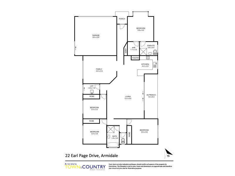 22 Earle Page Drive, Armidale NSW 2350 Floorplan