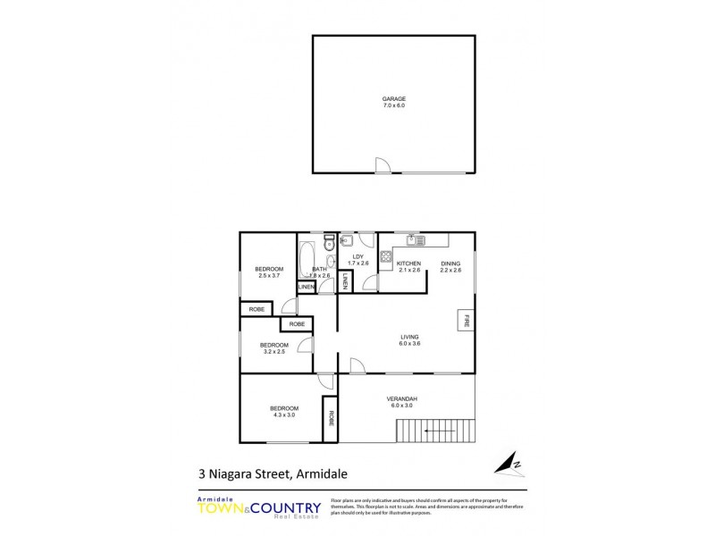 3 Niagara Street, Armidale NSW 2350 Floorplan