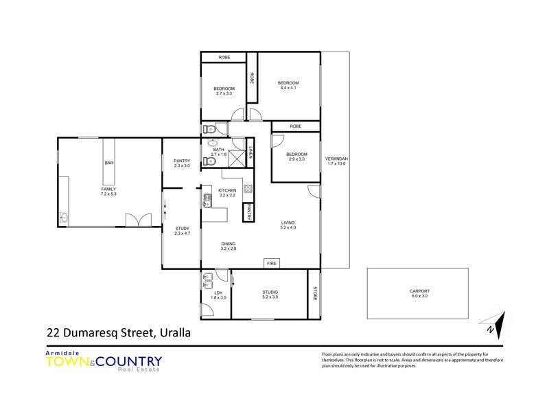 22 Dumaresq Street, Uralla NSW 2358 Floorplan