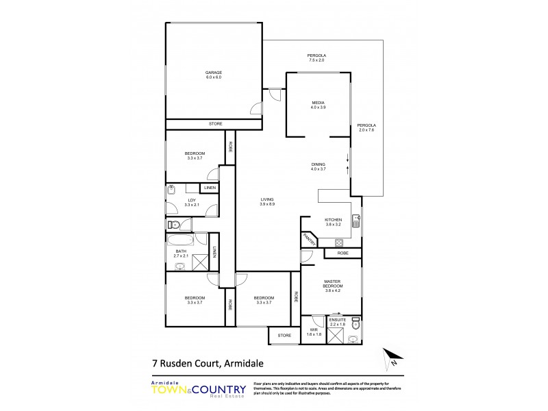7 Rusden Court, Armidale NSW 2350 Floorplan