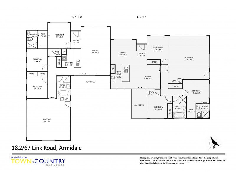 2/67 Link Road, Armidale NSW 2350 Floorplan