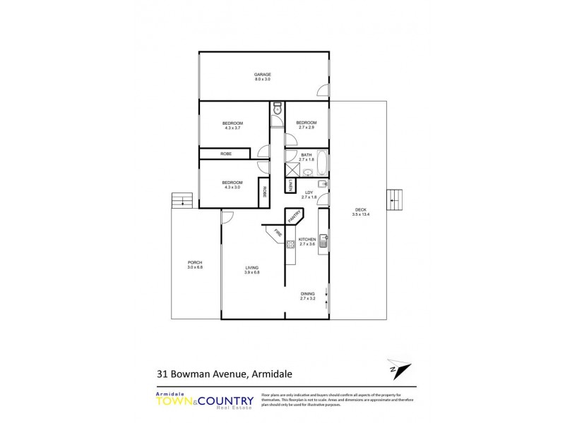 31 Bowman Avenue, Armidale NSW 2350 Floorplan