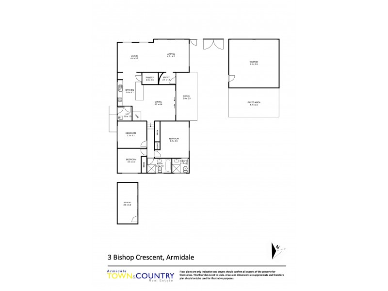3 Bishop Crescent, Armidale NSW 2350 Floorplan
