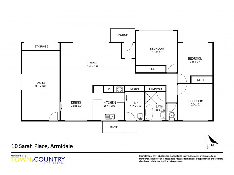 10 Sarah Place, Armidale NSW 2350 Floorplan