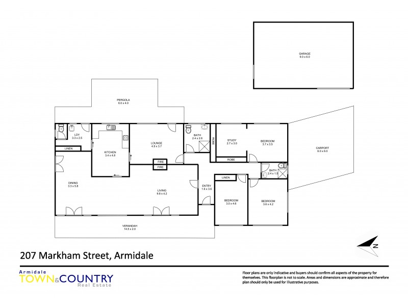 207 Markham Street, Armidale NSW 2350 Floorplan