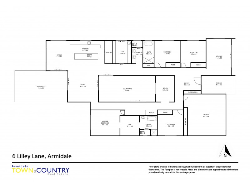 6 Lilley Lane, Armidale NSW 2350 Floorplan