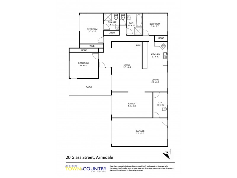 20 Glass Street, Armidale NSW 2350 Floorplan