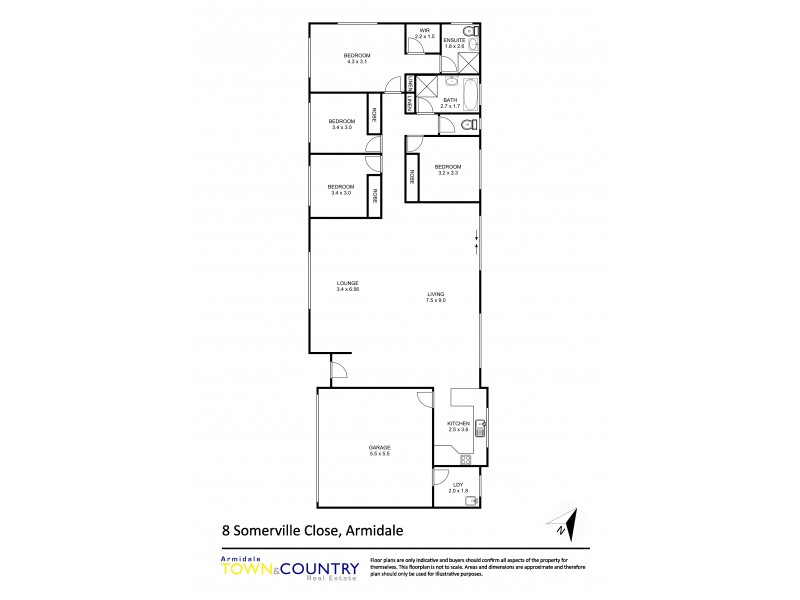 8 Somerville Close, Armidale NSW 2350 Floorplan