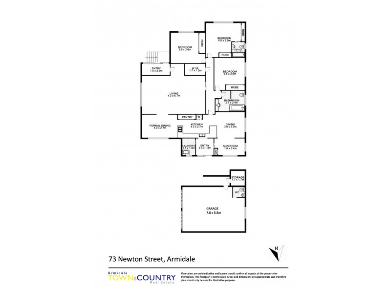 73 Newton Street, Armidale NSW 2350 Floorplan