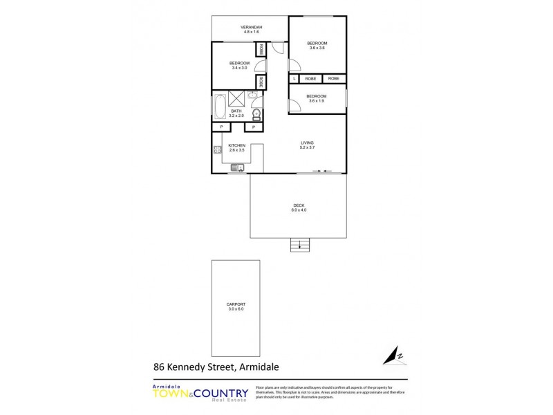 86 Kennedy Street, Armidale NSW 2350 Floorplan