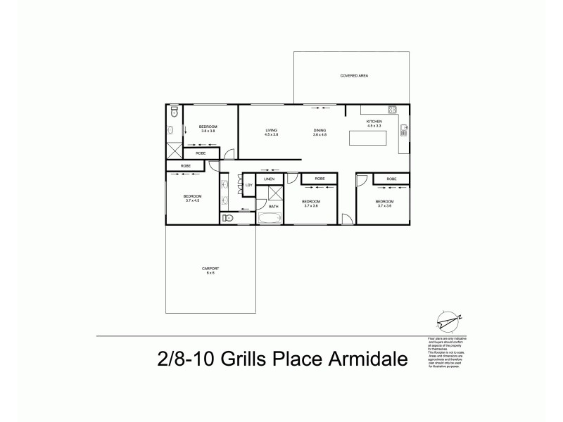 2/8-10 Grills Place, Armidale NSW 2350 Floorplan