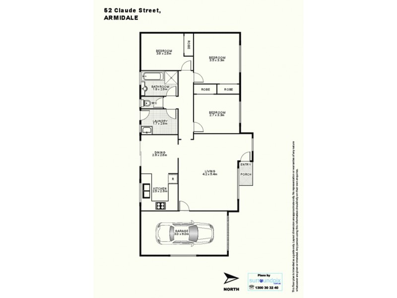 52 Claude Street, Armidale NSW 2350 Floorplan