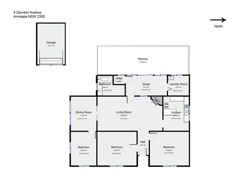 4 Dawson Avenue, Armidale NSW 2350 Floorplan