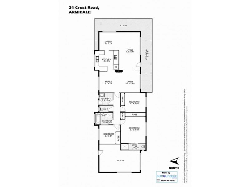 34 Crest Road, Armidale NSW 2350 Floorplan