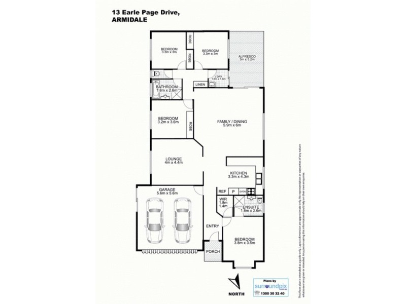 13 Earle Page Drive, Armidale NSW 2350 Floorplan