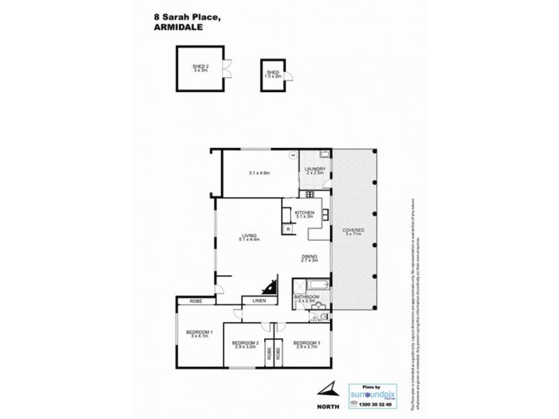 8 Sarah Place, Armidale NSW 2350 Floorplan
