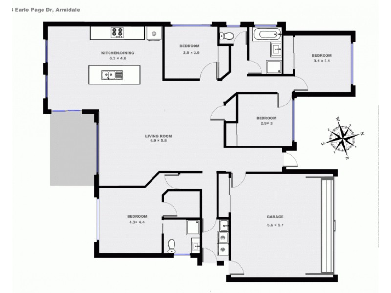 18 Earle Page Drive, Armidale NSW 2350 Floorplan