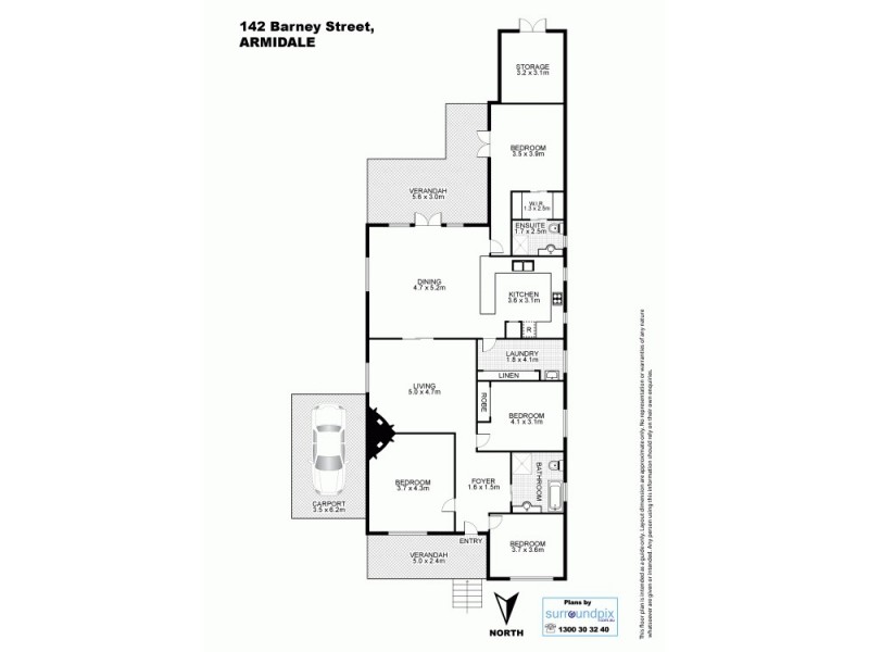 142 Barney Street, Armidale NSW 2350 Floorplan