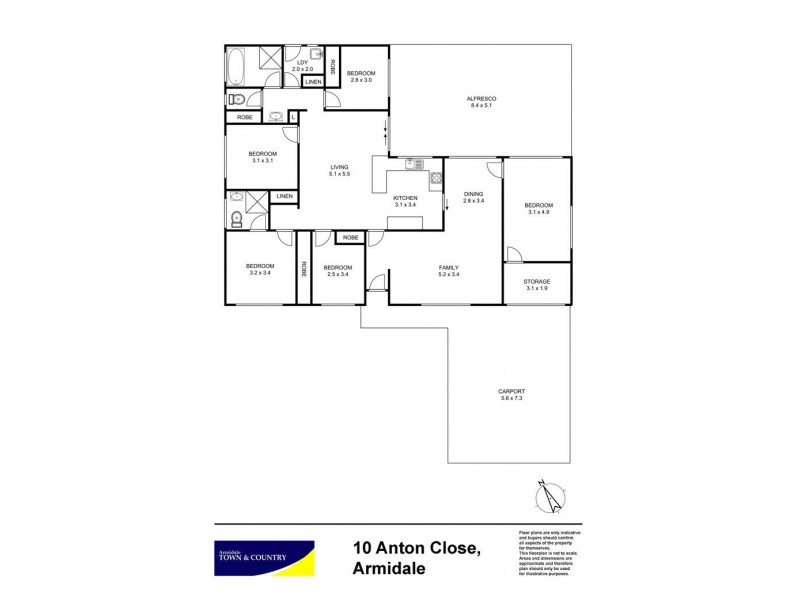 10 Anton Close, Armidale NSW 2350 Floorplan