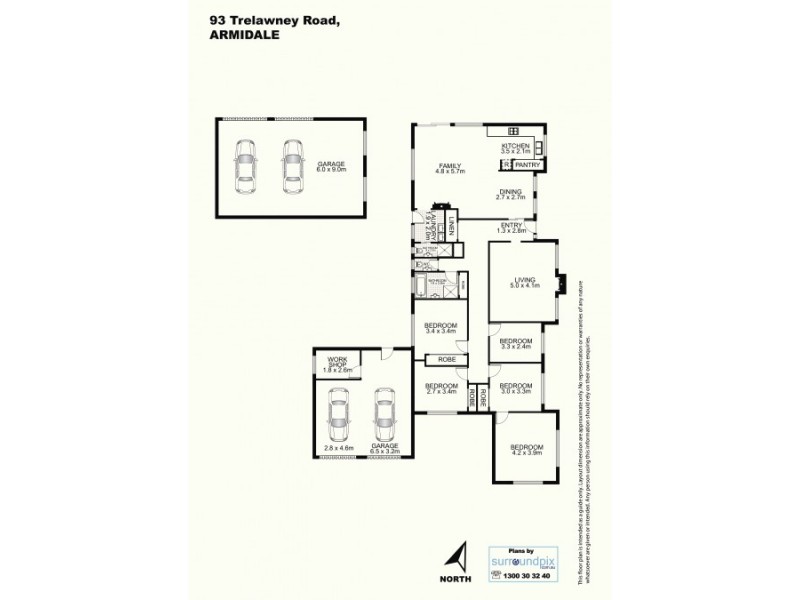 93 Trelawney Road, Armidale NSW 2350 Floorplan