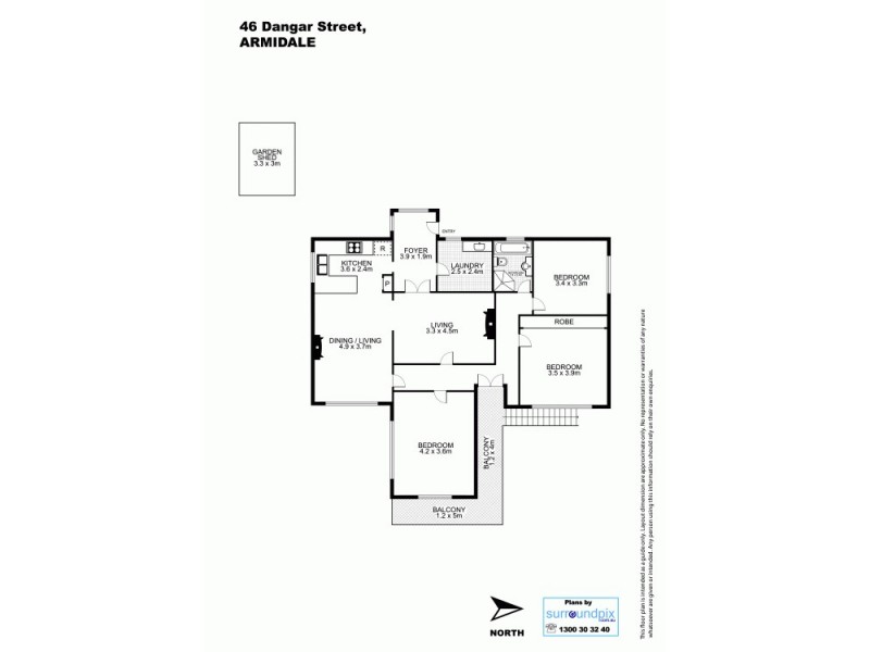 46 Dangar Street, Armidale NSW 2350 Floorplan
