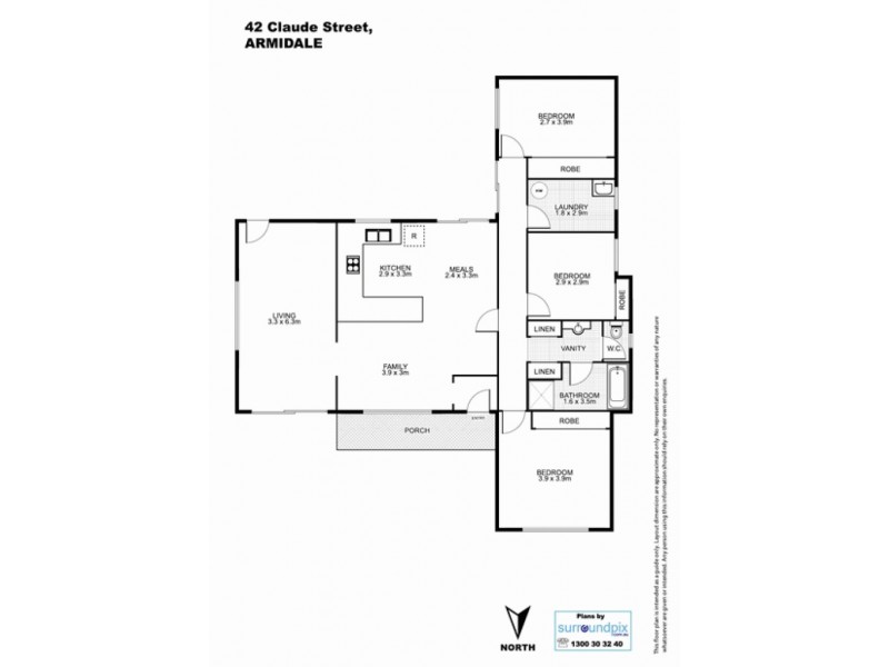 42 Claude Street, Armidale NSW 2350 Floorplan