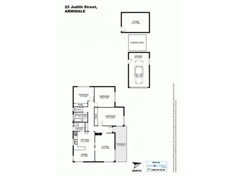 22 Judith Street, Armidale NSW 2350 Floorplan