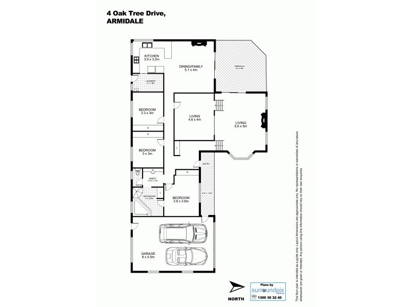 4 Oaktree Drive, Armidale NSW 2350 Floorplan