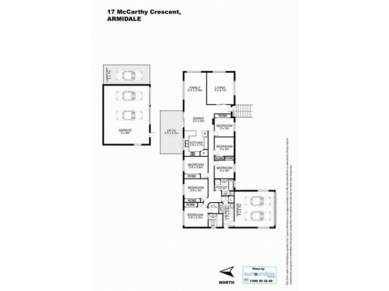 17 McCarthy Crescest, Armidale NSW 2350 Floorplan