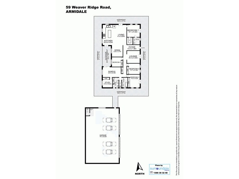 59 Weaver Ridge Road, Armidale NSW 2350 Floorplan