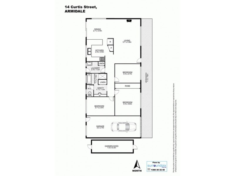 14 Curtis Street, Armidale NSW 2350 Floorplan