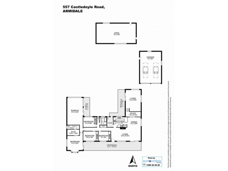 557 Castledoyle Road, Armidale NSW 2350 Floorplan