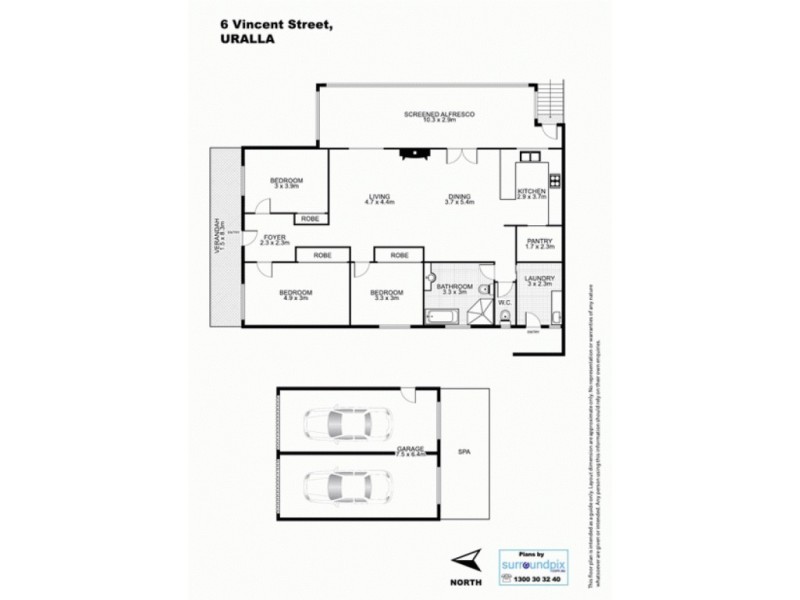 6 Vincent Street, Uralla NSW 2358 Floorplan
