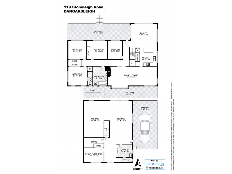 109 Stoneleigh Road, Armidale NSW 2350 Floorplan