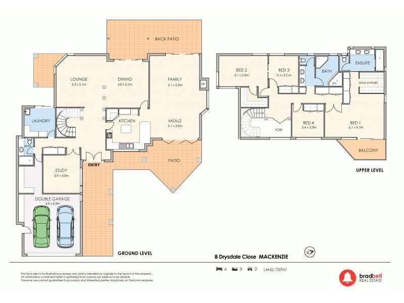 8 Drysdale Cl, Mackenzie QLD 4156 Floorplan