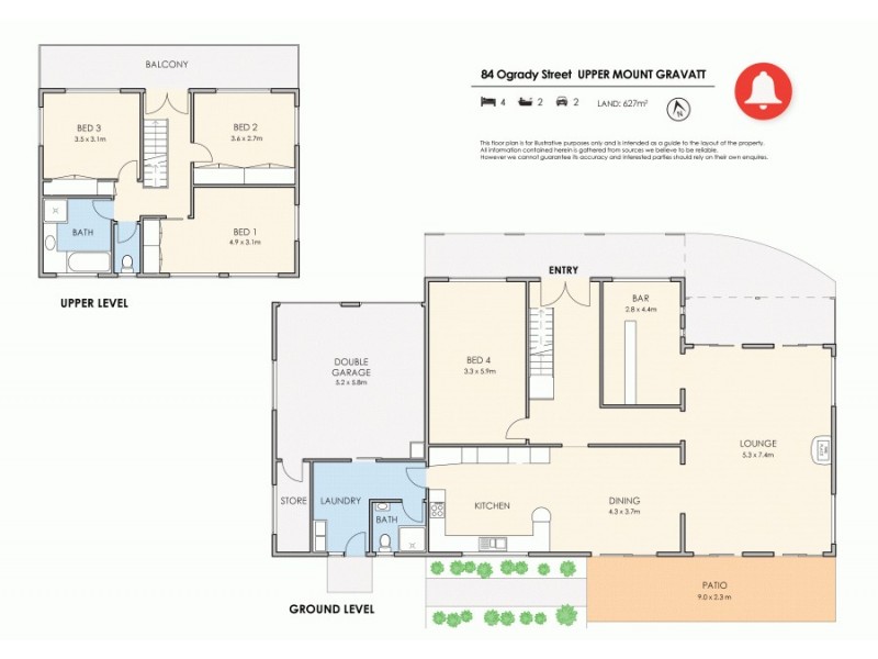 84 O’Grady Street, Upper Mount Gravatt QLD 4122 Floorplan